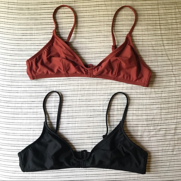 J. Crew Other - Lot of 2 J. Crew Gathered French Bikini Tops